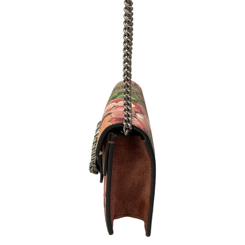 Gucci Dionysus/GG Blooms Shoulder Bag 476432 Beige Pink Multi PVC Suede - Picture 4 of 15
